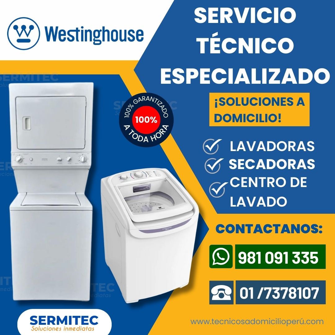 Aquí Westinghouse Repara Lavadoras 7378107 Breña